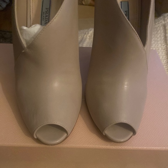 Prada Asymmetrical Peep Toe Bootie - Picture 3 of 11